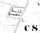 The Russian Cemetery on a map in 1850